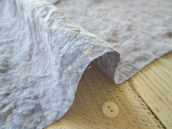 新色 60 遠州 手作り リネン ブルー くったり きれ屋さん ぽぷり